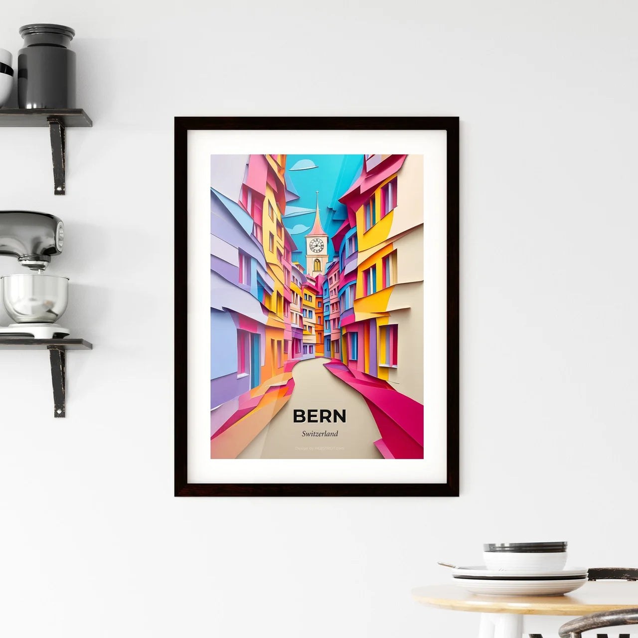 Vivid Bern, Switzerland, Framed Wall Art