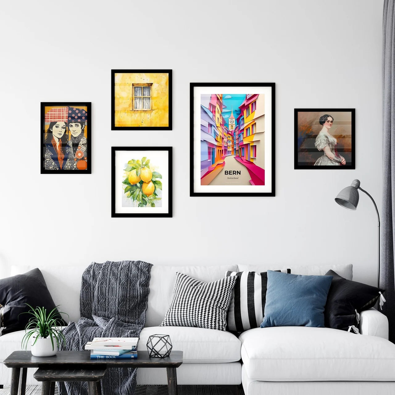 Vivid Bern, Switzerland, Premium Framed Prints