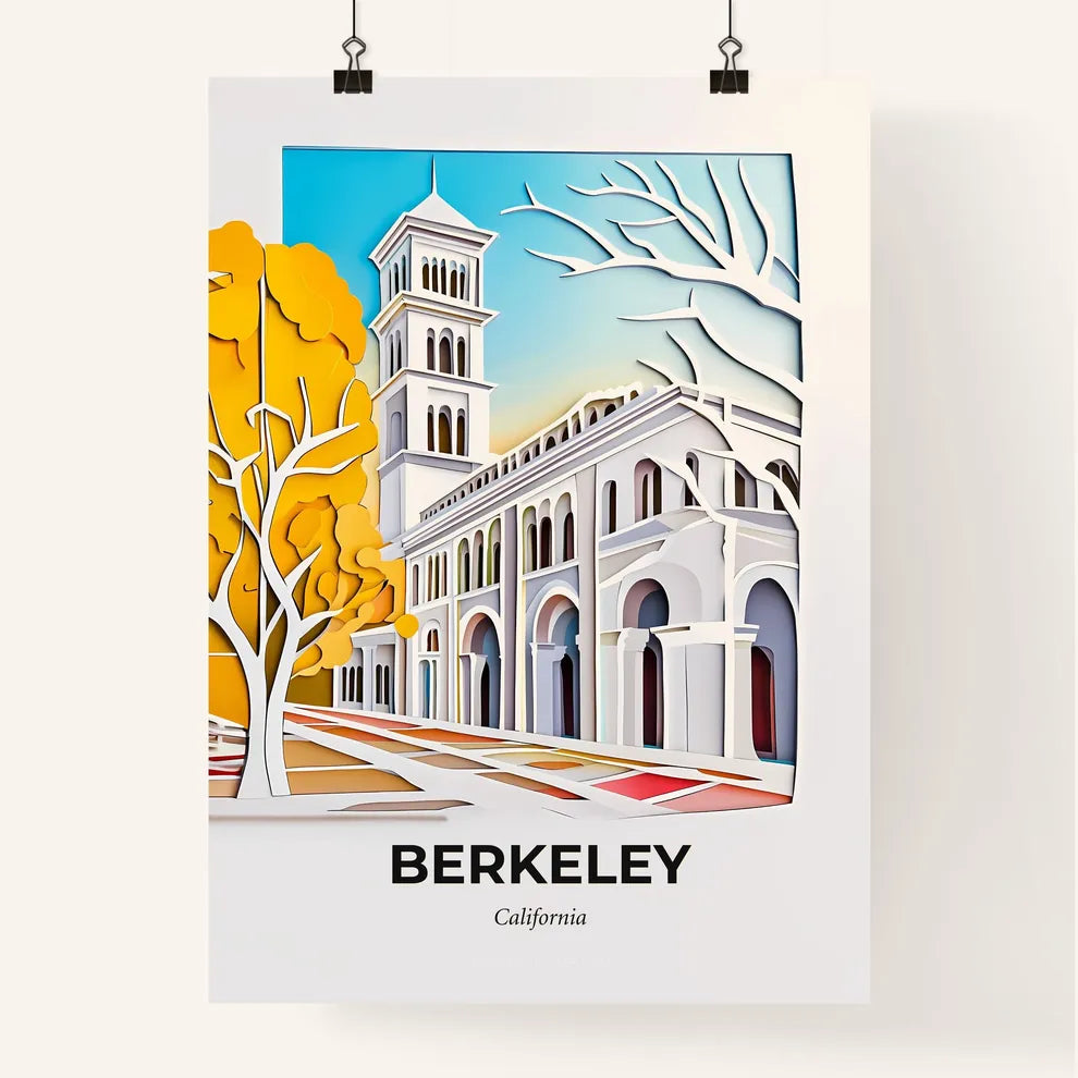Vivid Berkeley, California, Colorful Poster
