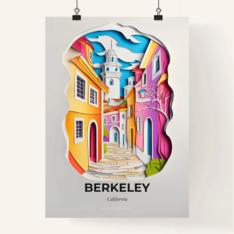 Vivid Berkeley, California, Colorful Poster