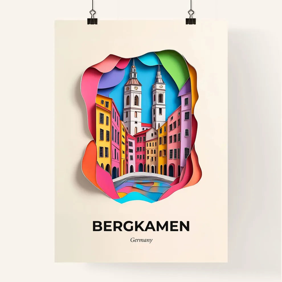 Vivid Bergkamen, Germany, Colorful Poster