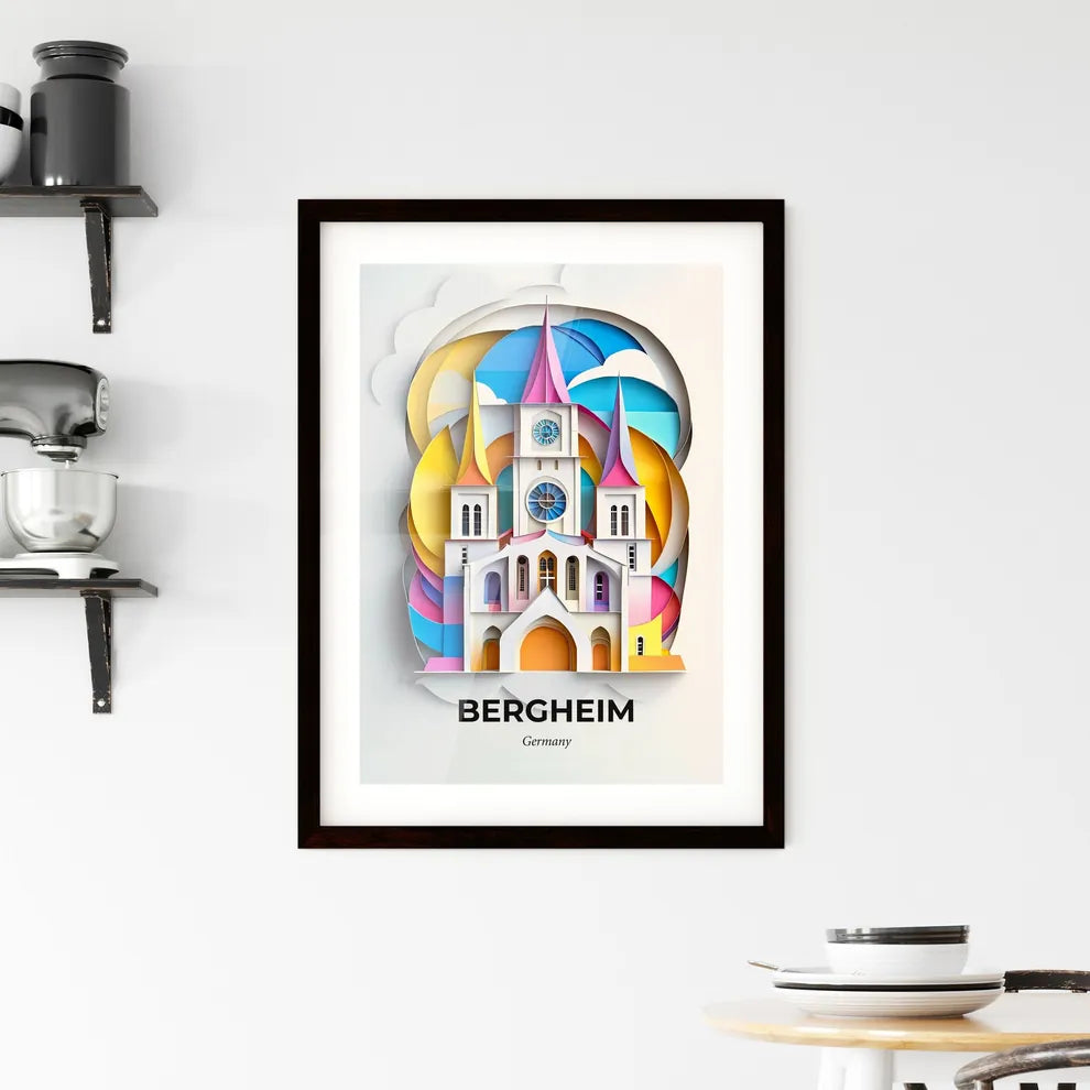 Vivid Bergheim, Germany, Framed Wall Art