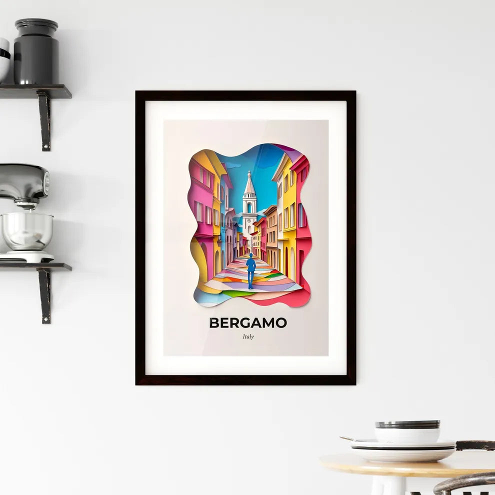 Vivid Bergamo, Italy, Framed Wall Art