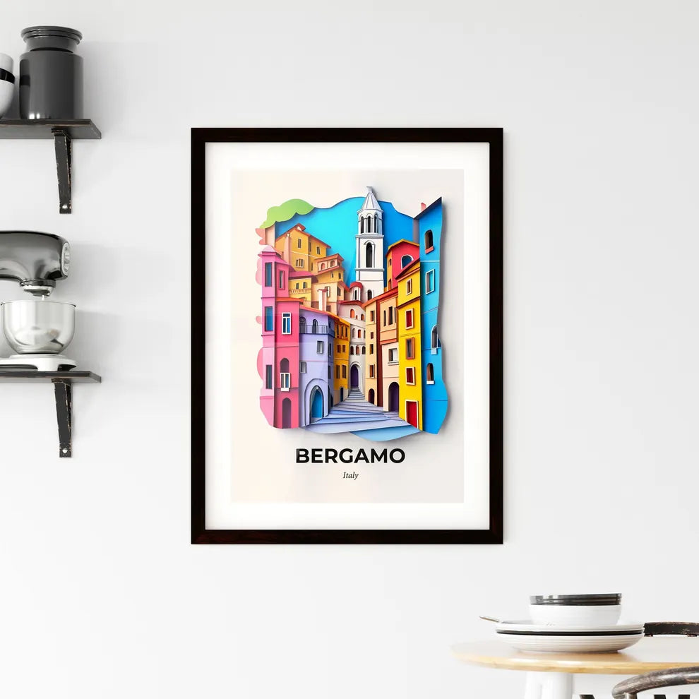 Vivid Bergamo, Italy, Framed Wall Art