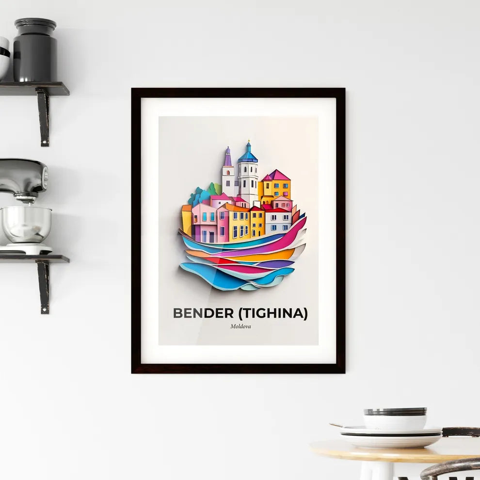 Vivid Bender (Tighina), Moldova, Framed Wall Art
