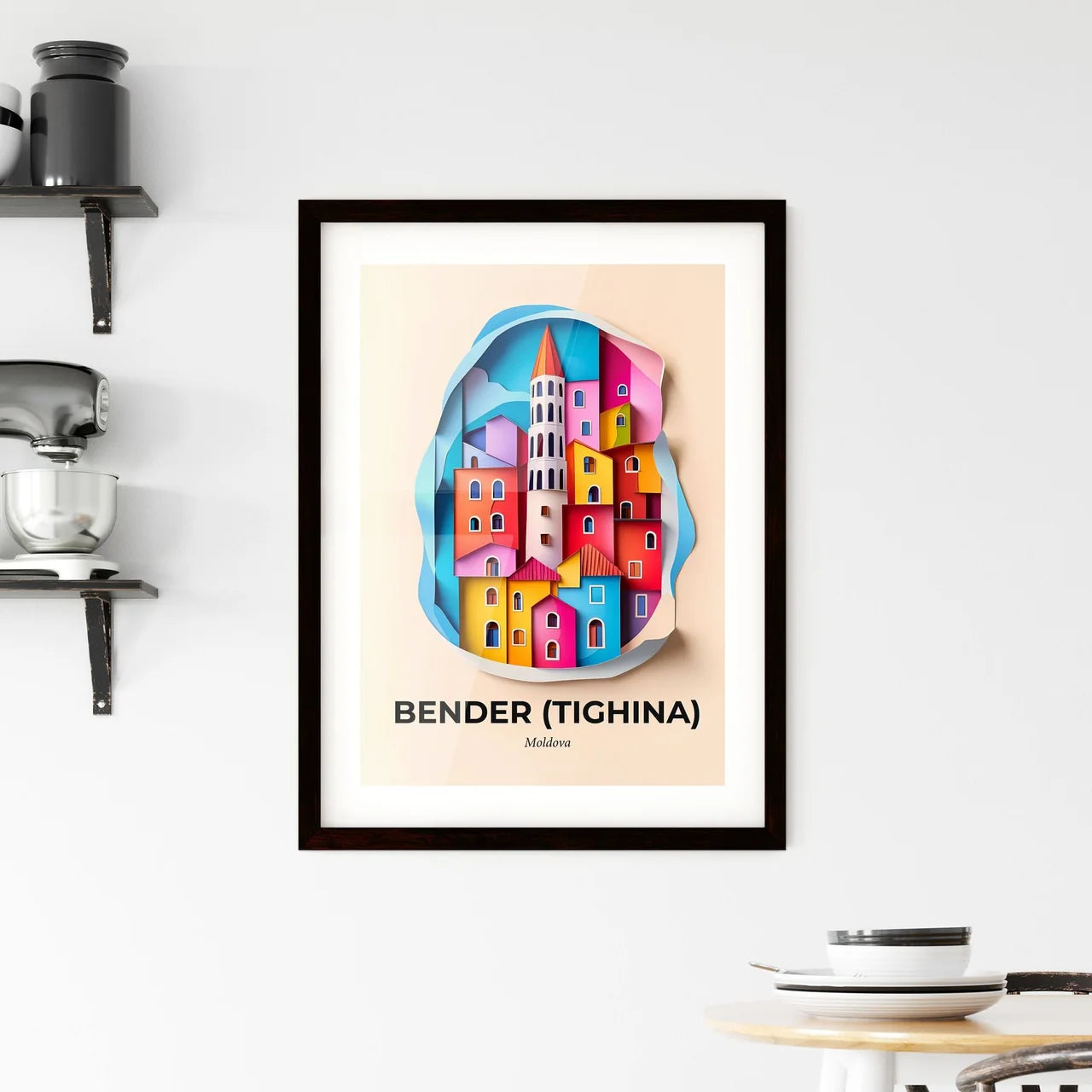 Vivid Bender (Tighina), Moldova, Framed Wall Art