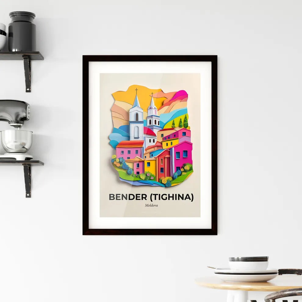Vivid Bender (Tighina), Moldova, Framed Wall Art