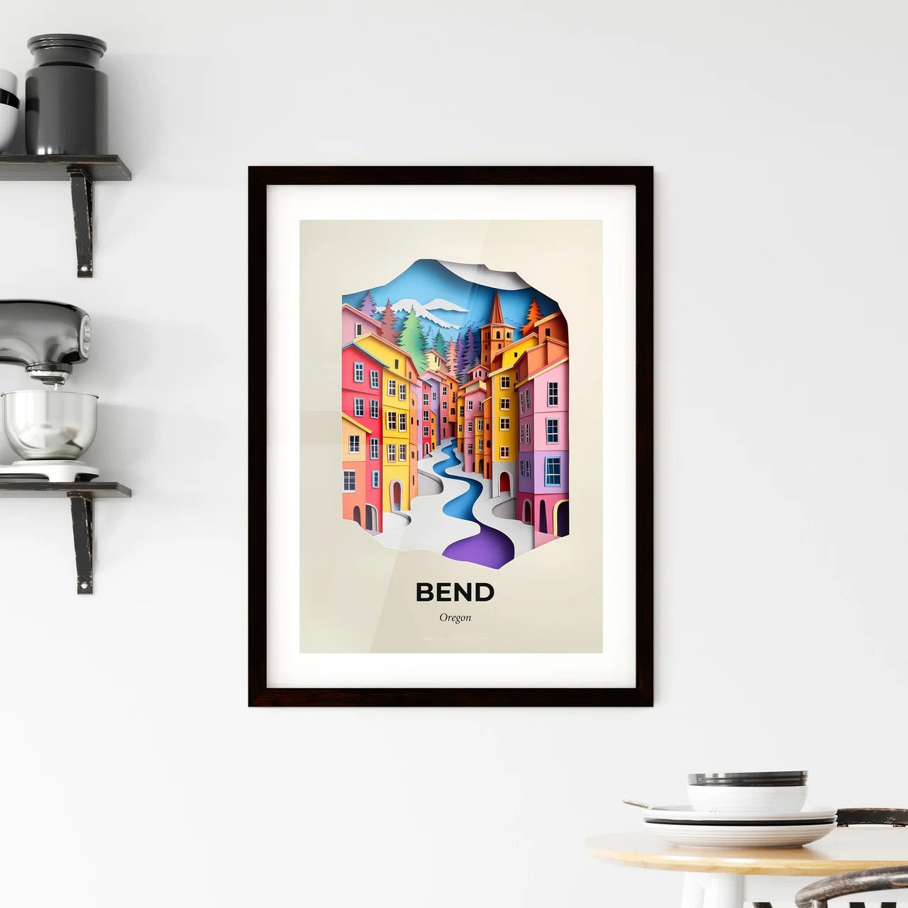Vivid Bend, Oregon, Framed Wall Art