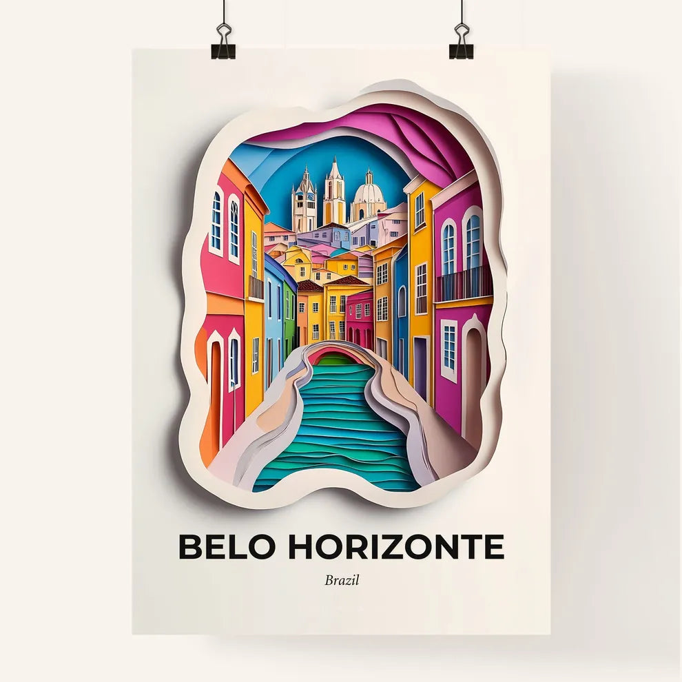 Vivid Belo Horizonte, Brazil, Colorful Poster