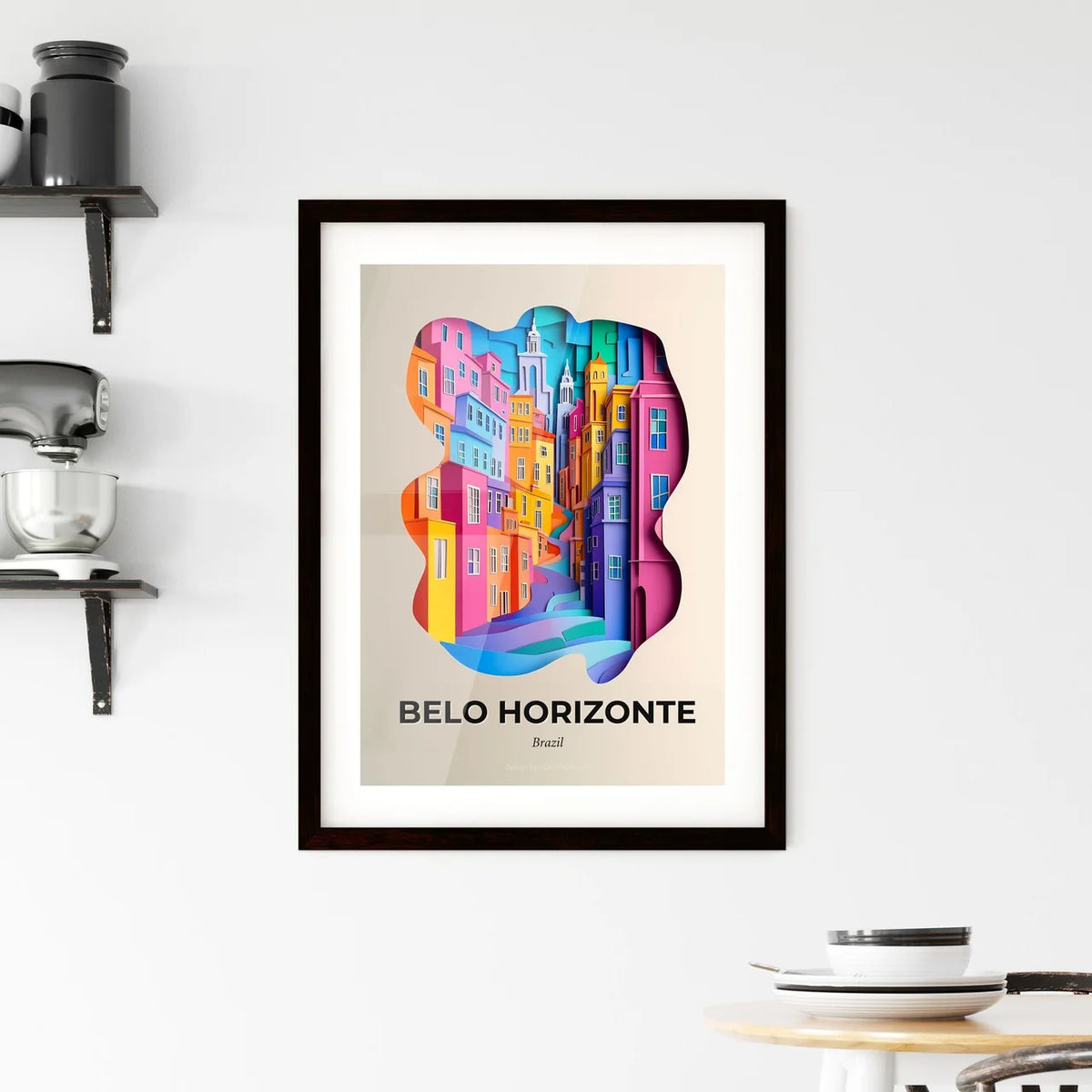 Vivid Belo Horizonte, Brazil, Framed Wall Art