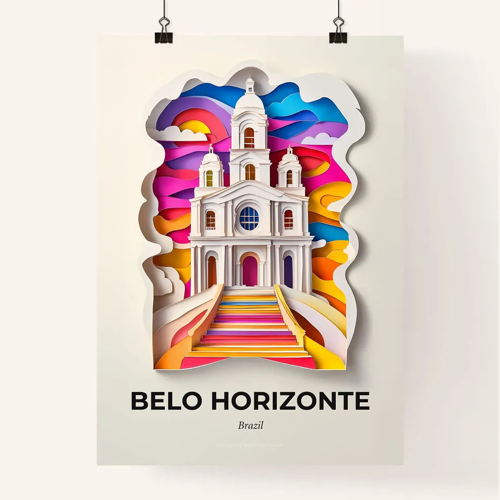 Vivid Belo Horizonte, Brazil, Colorful Poster