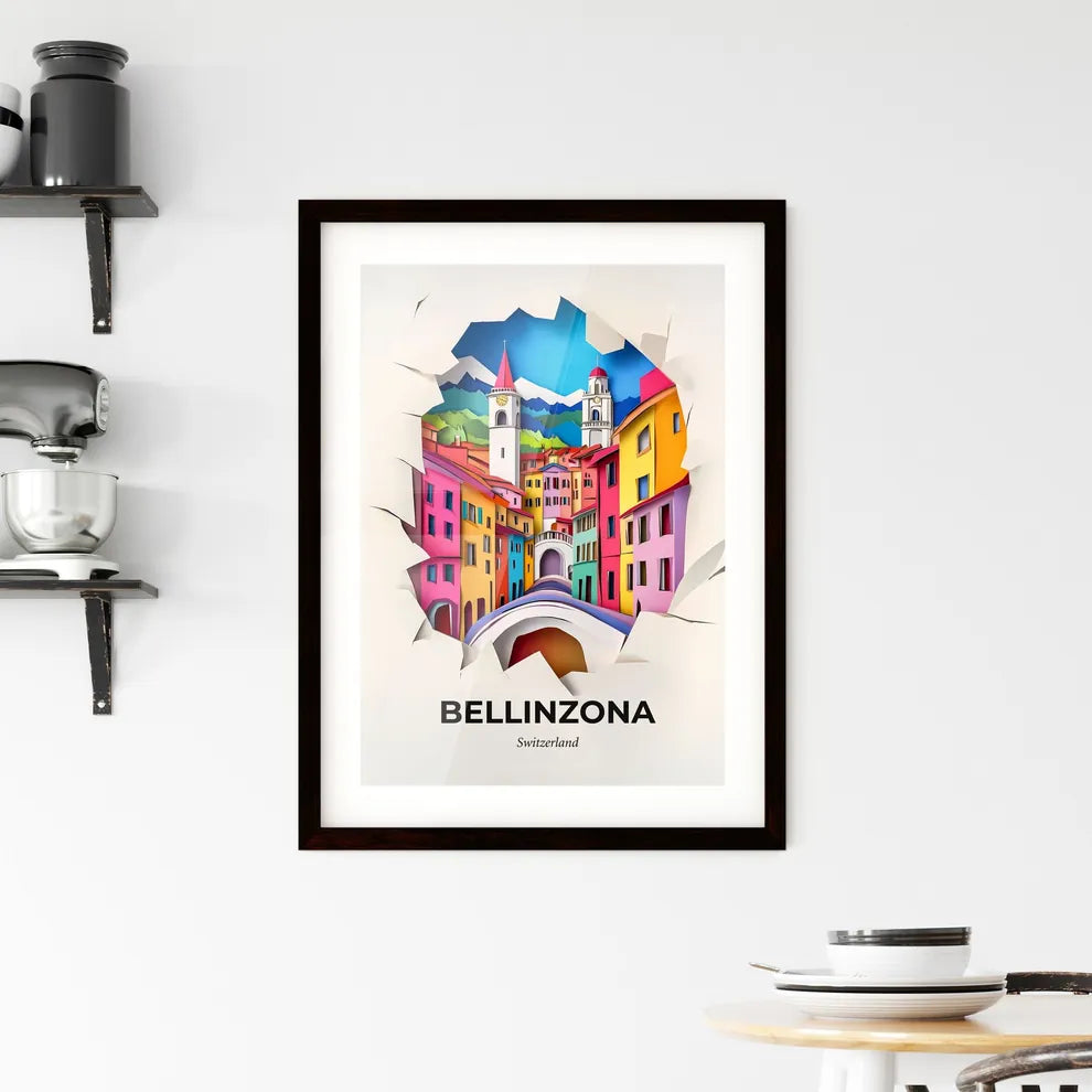 Vivid Bellinzona, Switzerland, Framed Wall Art