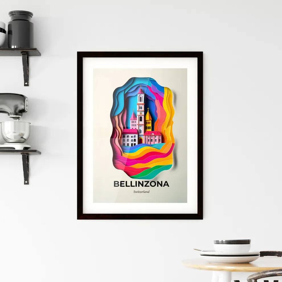 Vivid Bellinzona, Switzerland, Framed Wall Art