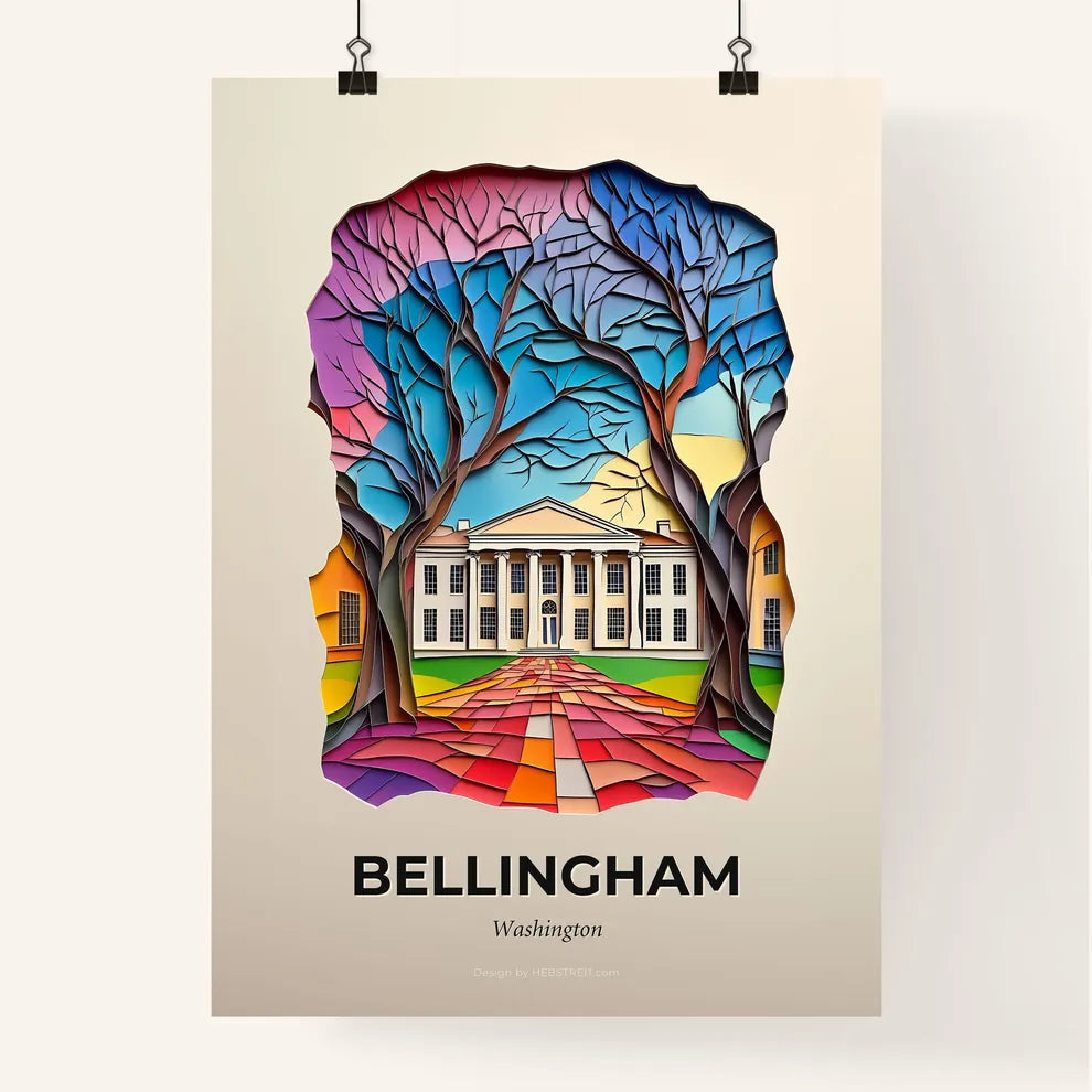Vivid Bellingham, Washington, Colorful Poster