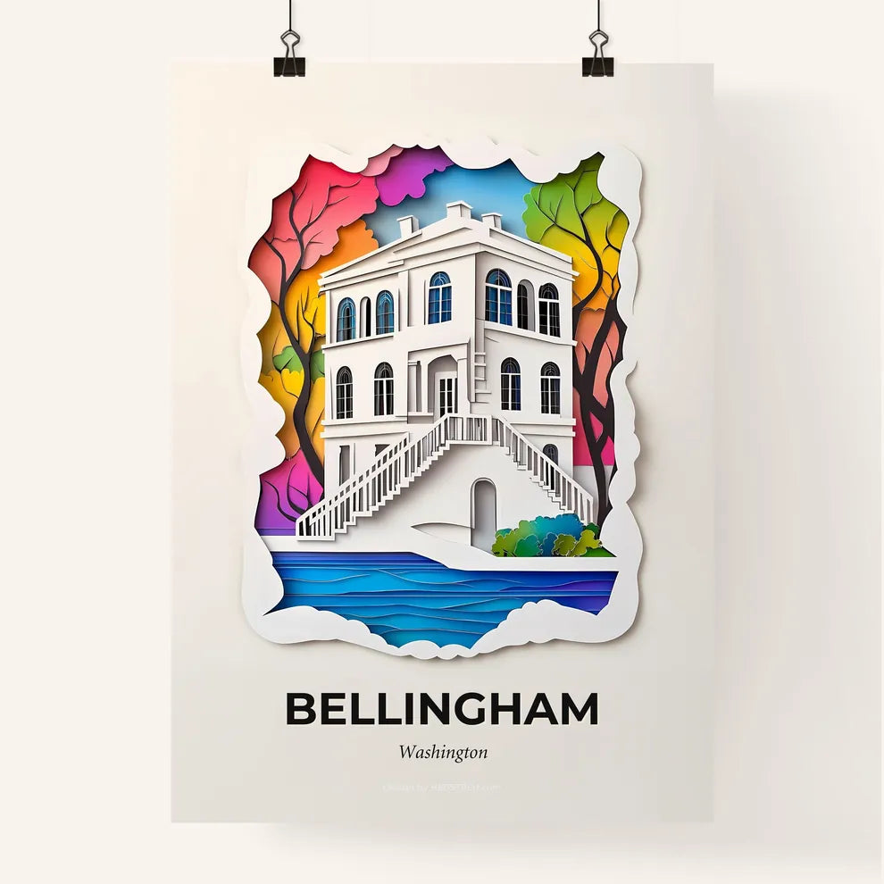 Vivid Bellingham, Washington, Colorful Poster