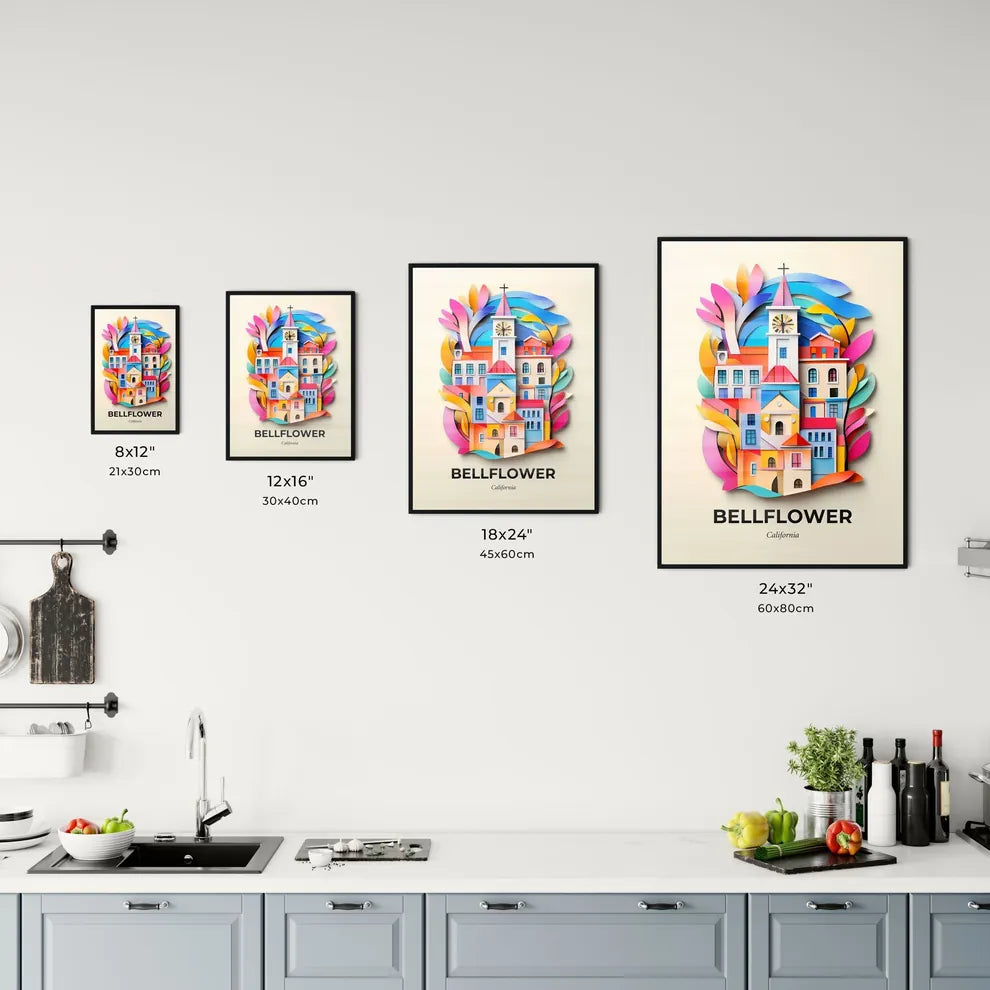 Vivid Bellflower, California, Kitchen Art