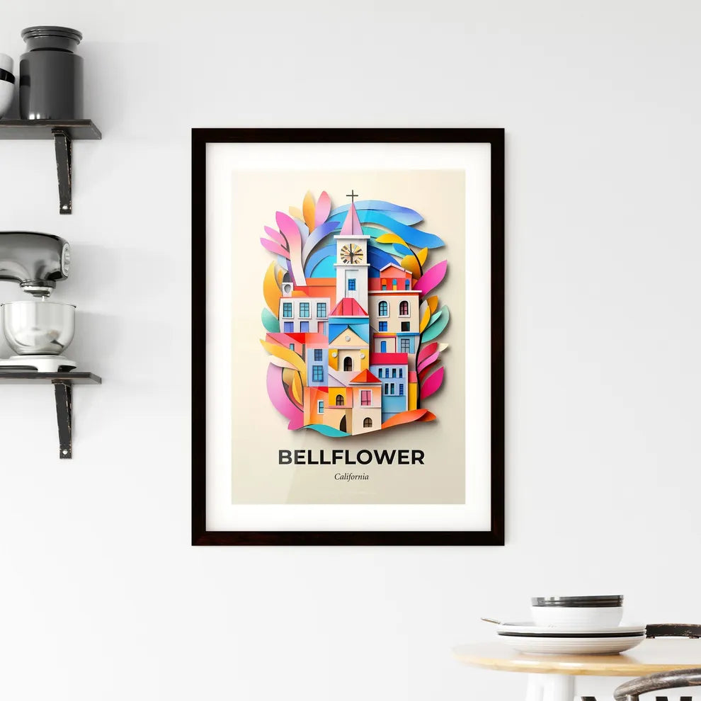 Vivid Bellflower, California, Framed Wall Art