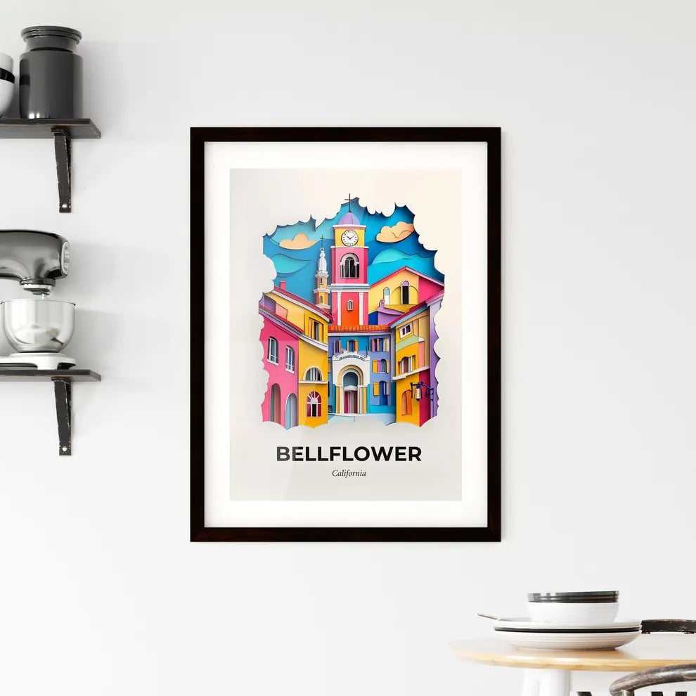 Vivid Bellflower, California, Framed Wall Art