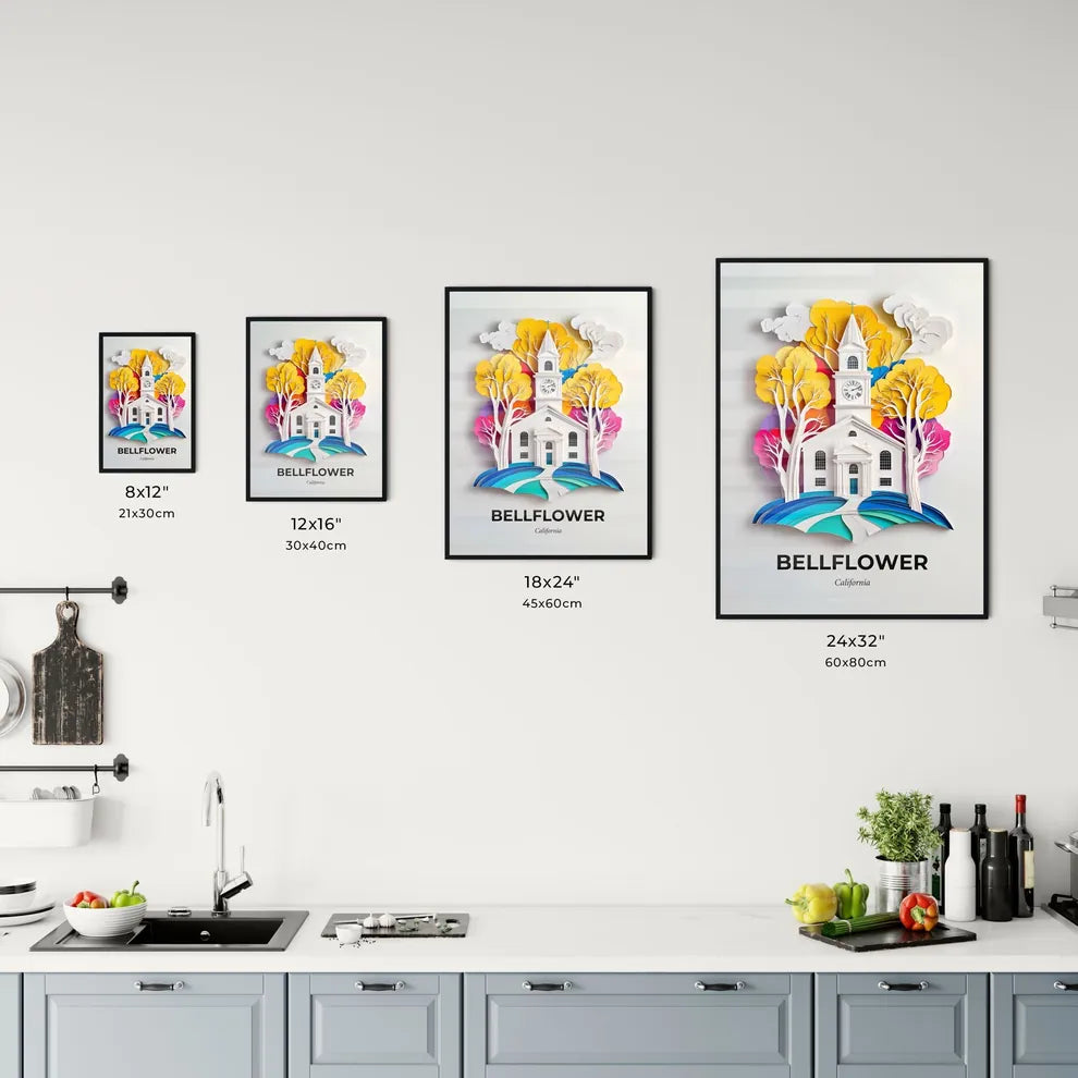 Vivid Bellflower, California, Kitchen Art