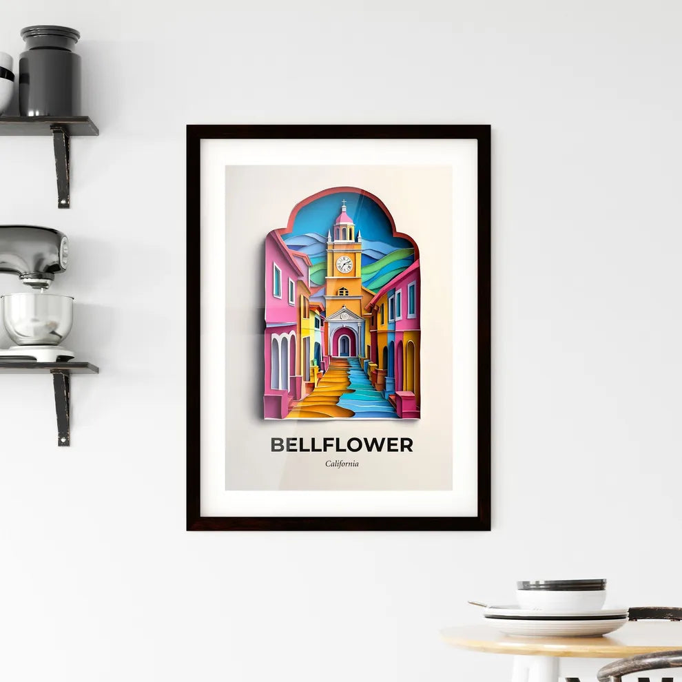 Vivid Bellflower, California, Framed Wall Art