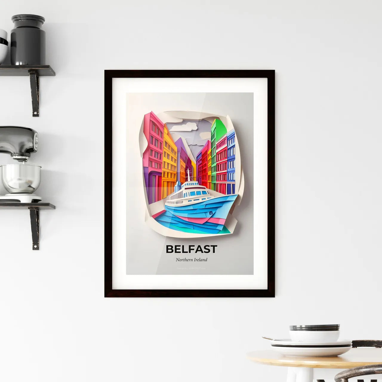 Vivid Belfast, Northern Ireland, Framed Wall Art