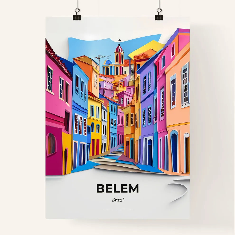 Vivid Belem, Brazil, Colorful Poster