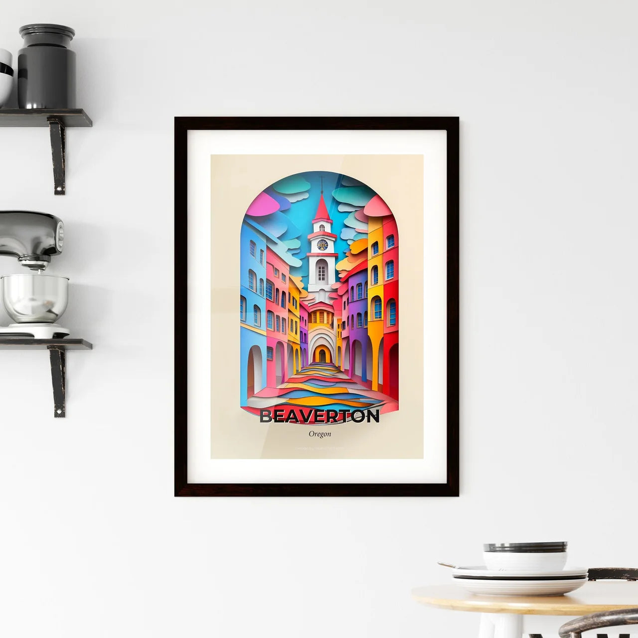 Vivid Beaverton, Oregon, Framed Wall Art