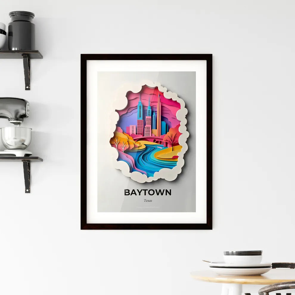 Vivid Baytown, Texas, Framed Wall Art