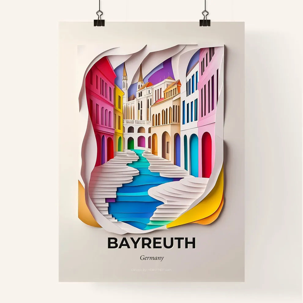 Vivid Bayreuth, Germany, Colorful Poster