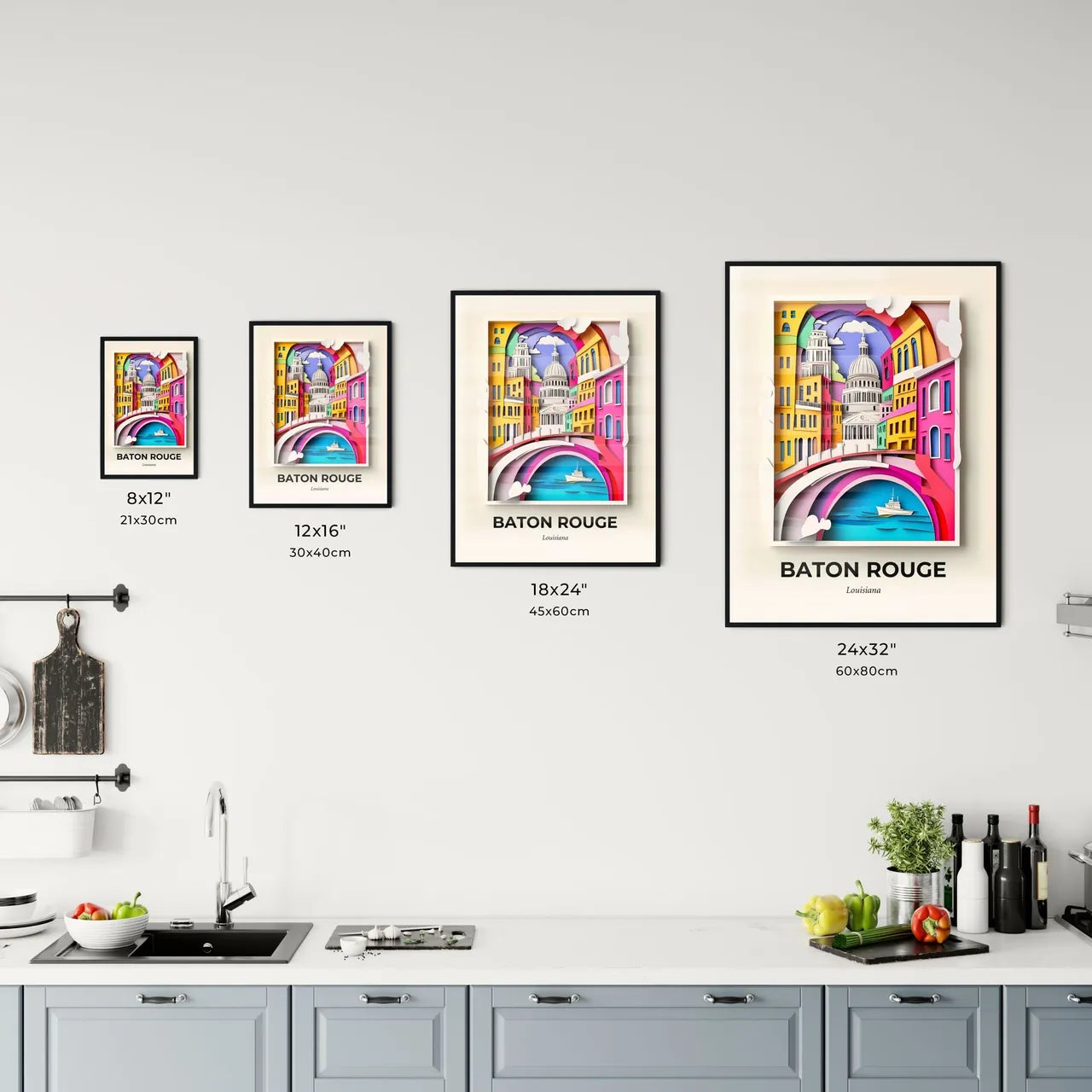 Vivid Baton Rouge, Louisiana, Kitchen Art