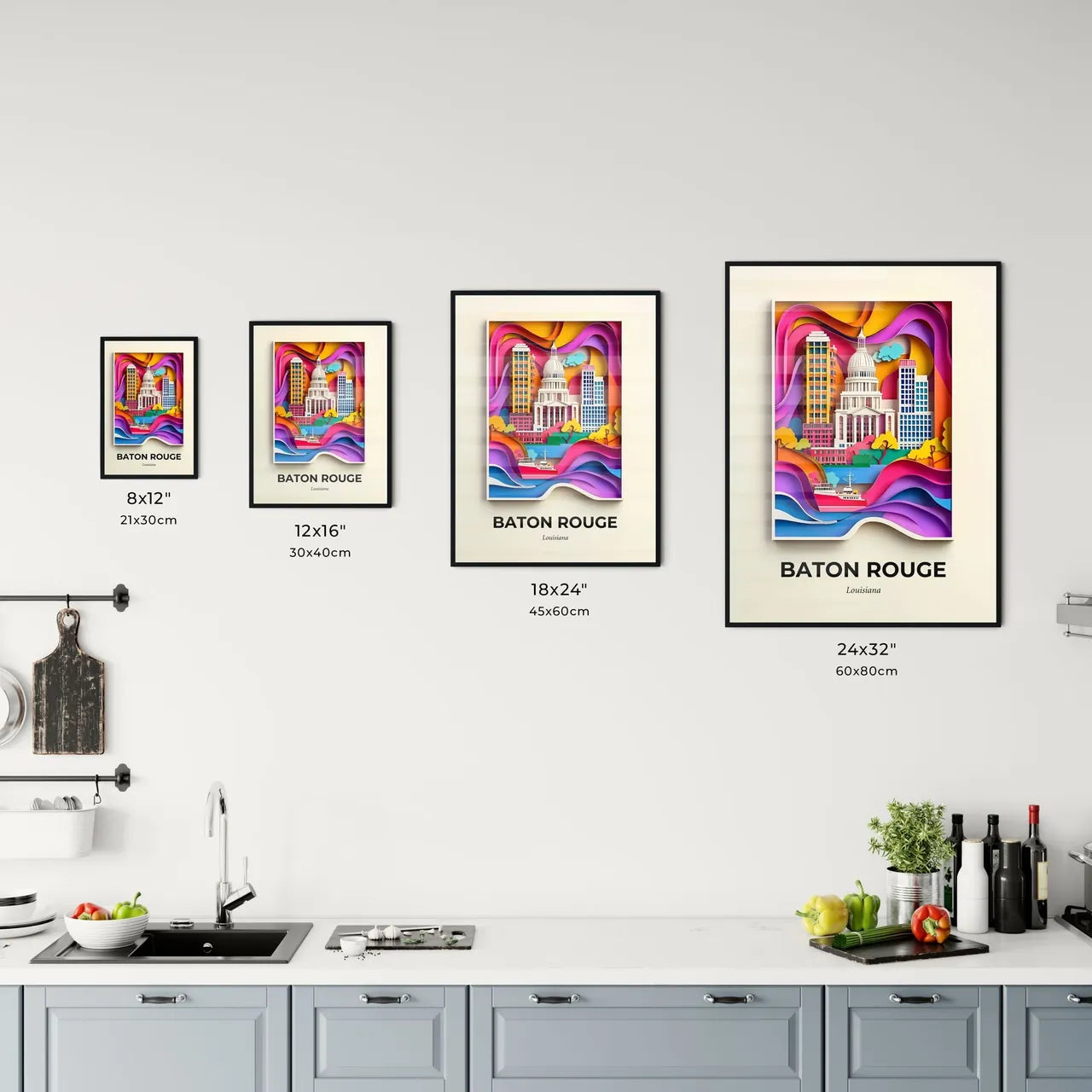 Vivid Baton Rouge, Louisiana, Kitchen Art