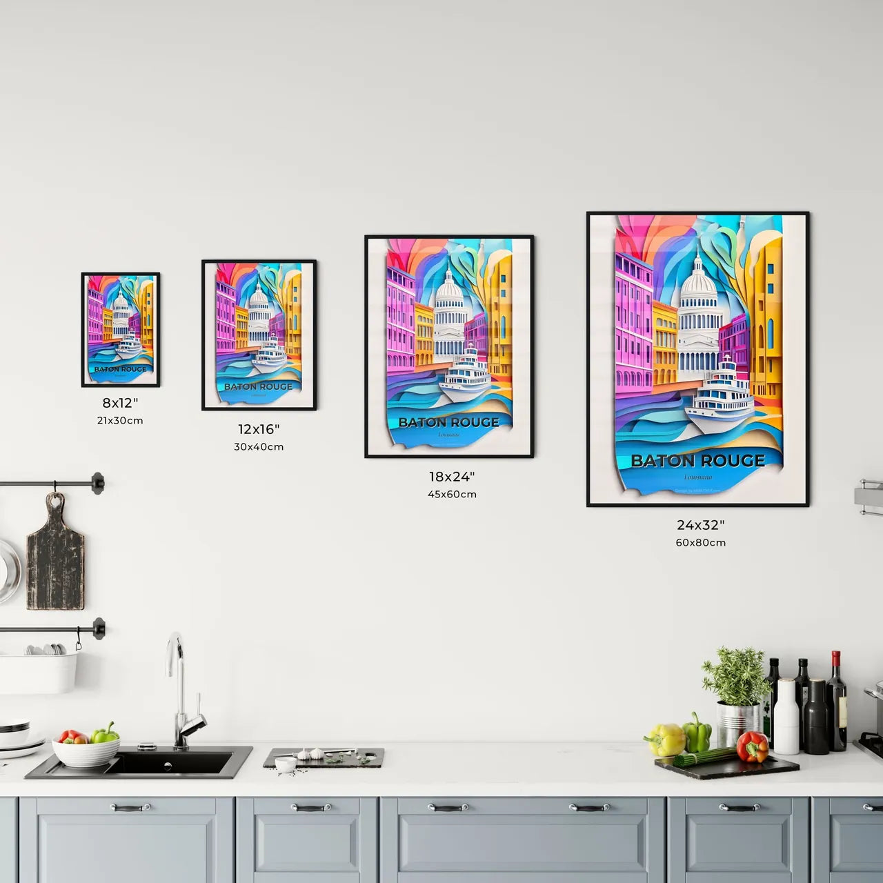 Vivid Baton Rouge, Louisiana, Kitchen Art