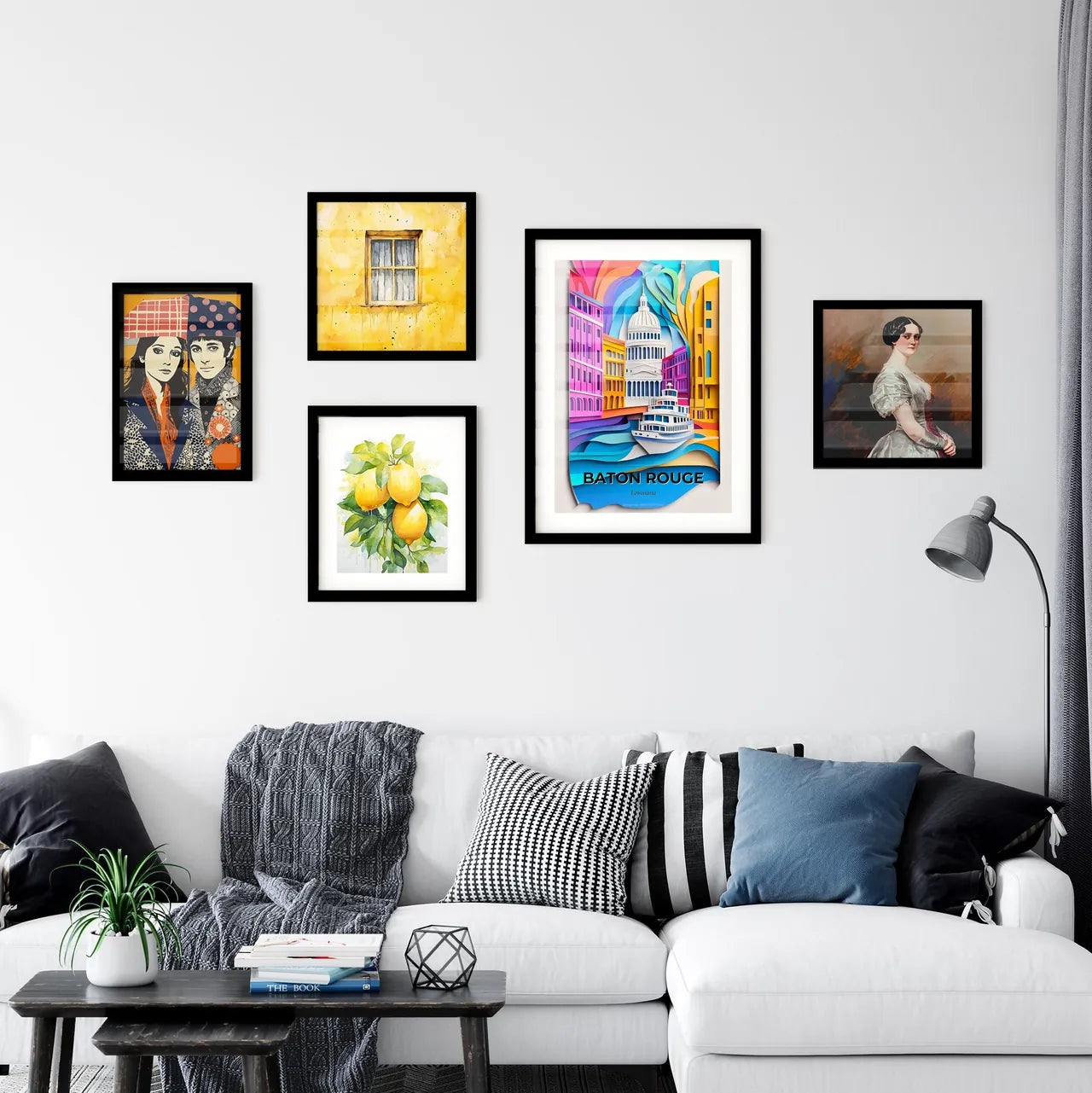Vivid Baton Rouge, Louisiana, Premium Framed Prints