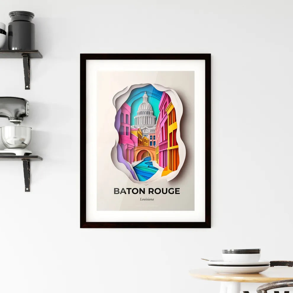 Vivid Baton Rouge, Louisiana, Framed Wall Art