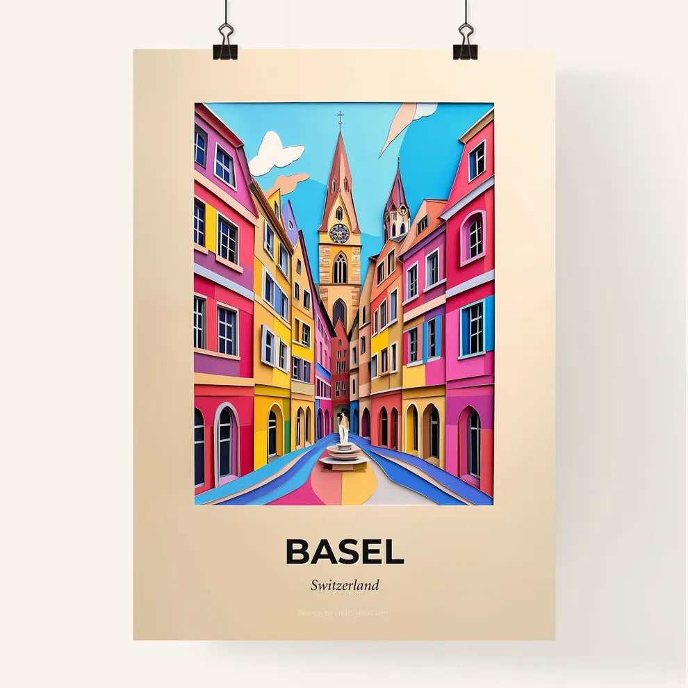 Vivid Basel, Switzerland, Colorful Poster