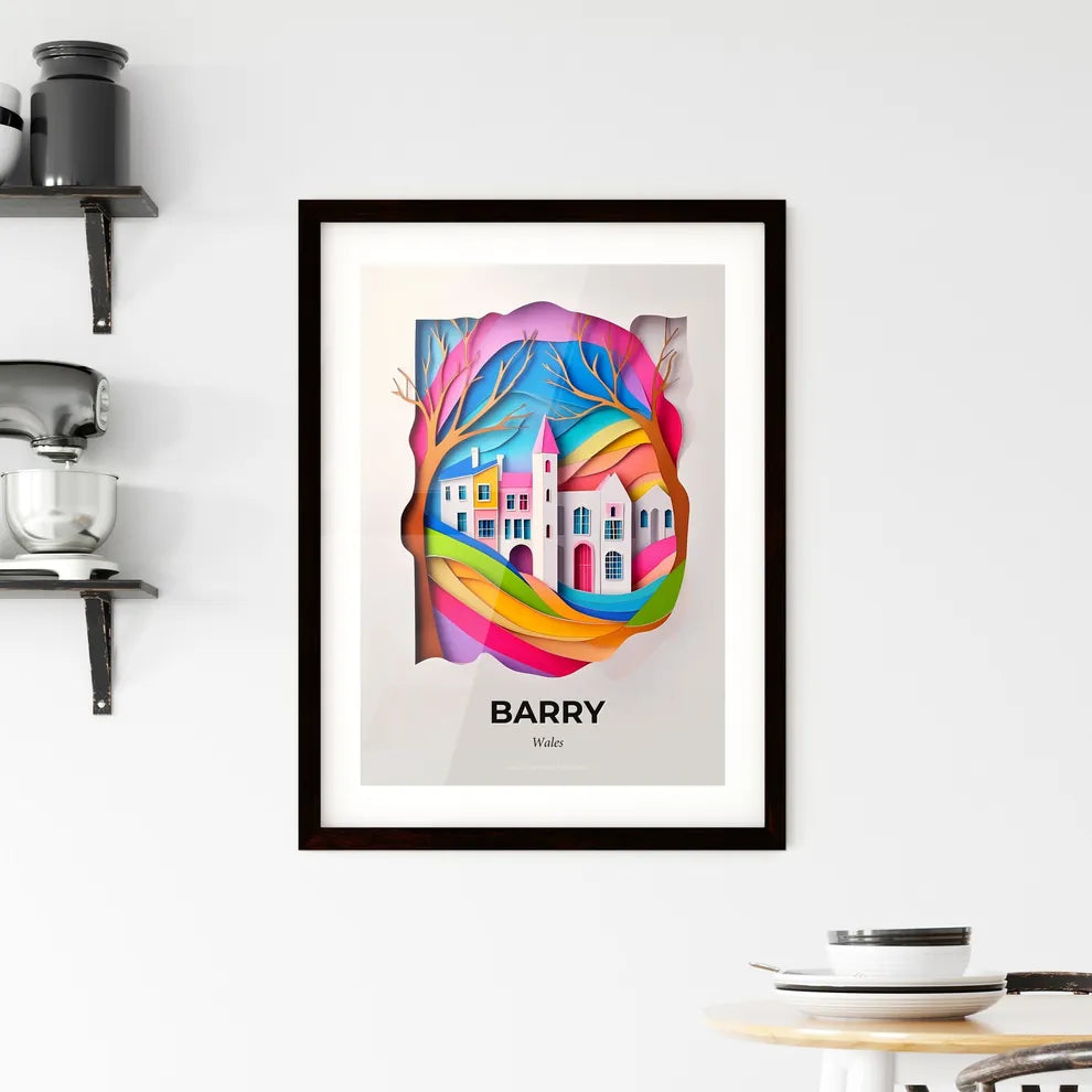Vivid Barry, Wales, Framed Wall Art