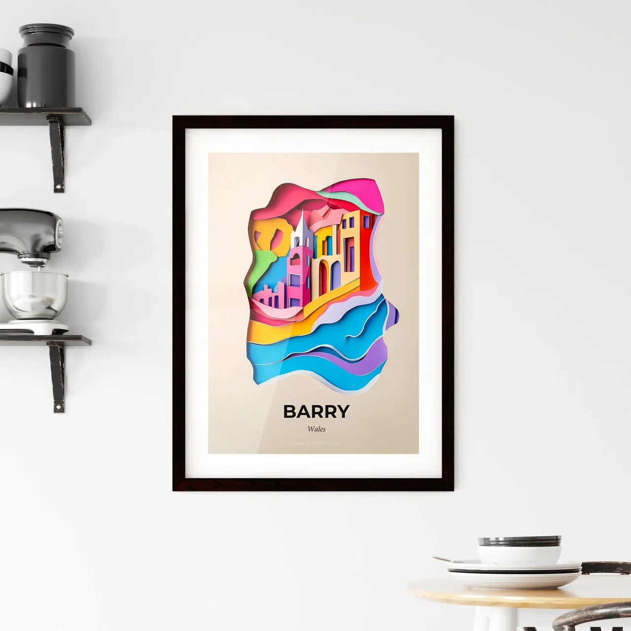 Vivid Barry, Wales, Framed Wall Art