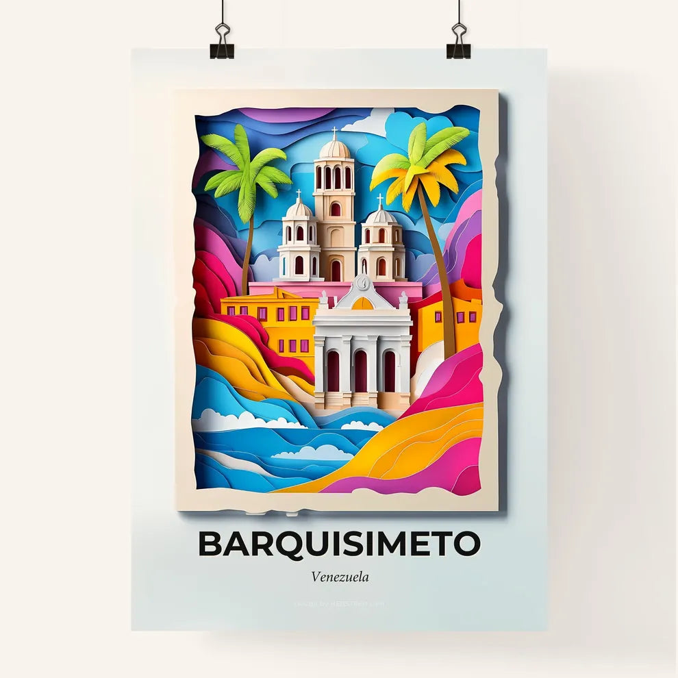 Vivid Barquisimeto, Venezuela, Colorful Poster
