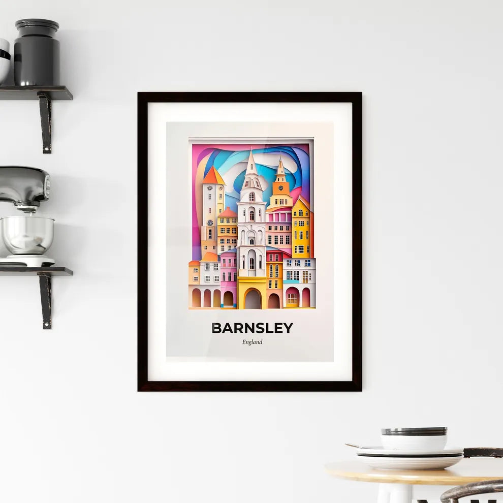 Vivid Barnsley, England, Framed Wall Art