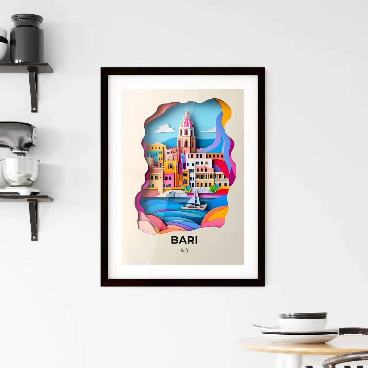 Vivid Bari, Italy, Framed Wall Art