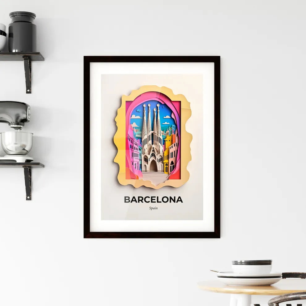 Vivid Barcelona, Spain, Framed Wall Art