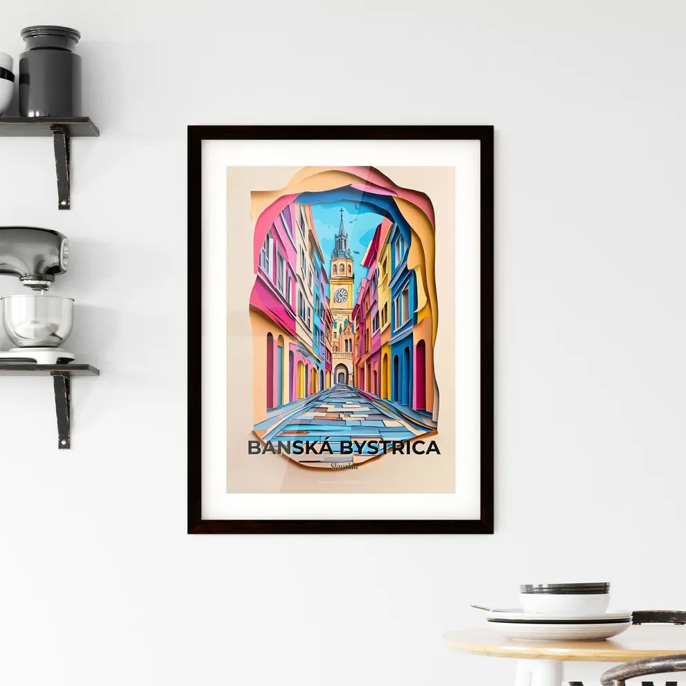 Vivid Banská Bystrica, Slovakia, Framed Wall Art
