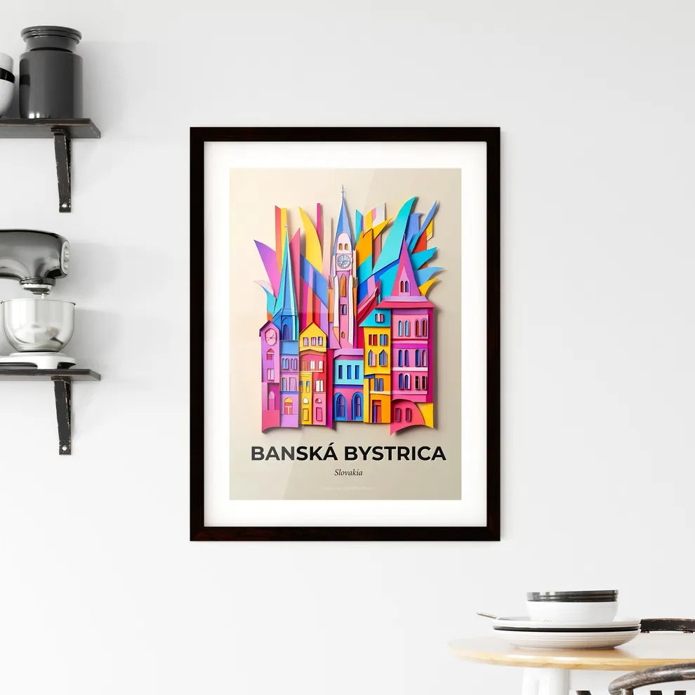 Vivid Banská Bystrica, Slovakia, Framed Wall Art