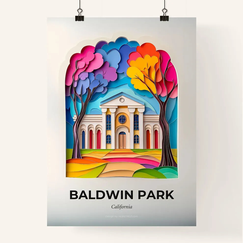 Vivid Baldwin Park, California, Colorful Poster