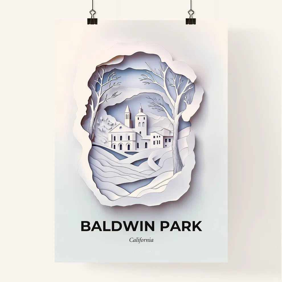 Vivid Baldwin Park, California, Colorful Poster