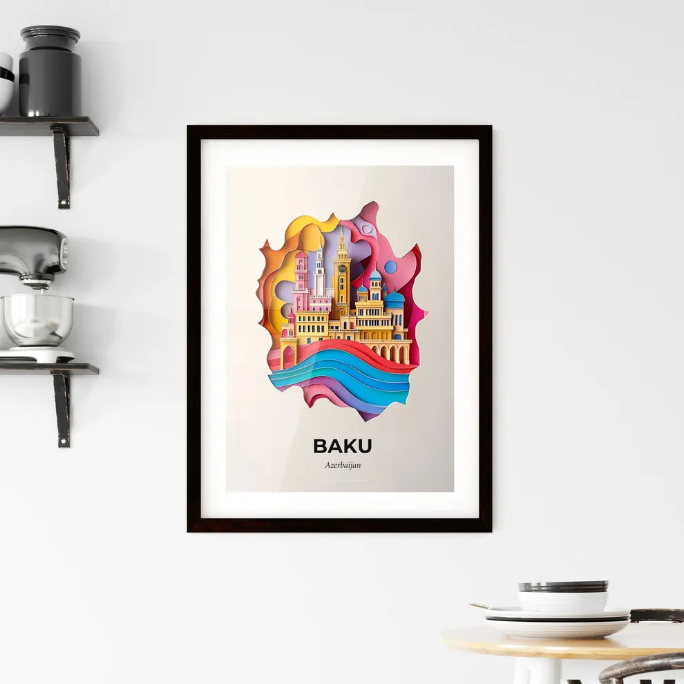 Vivid Baku, Azerbaijan, Framed Wall Art