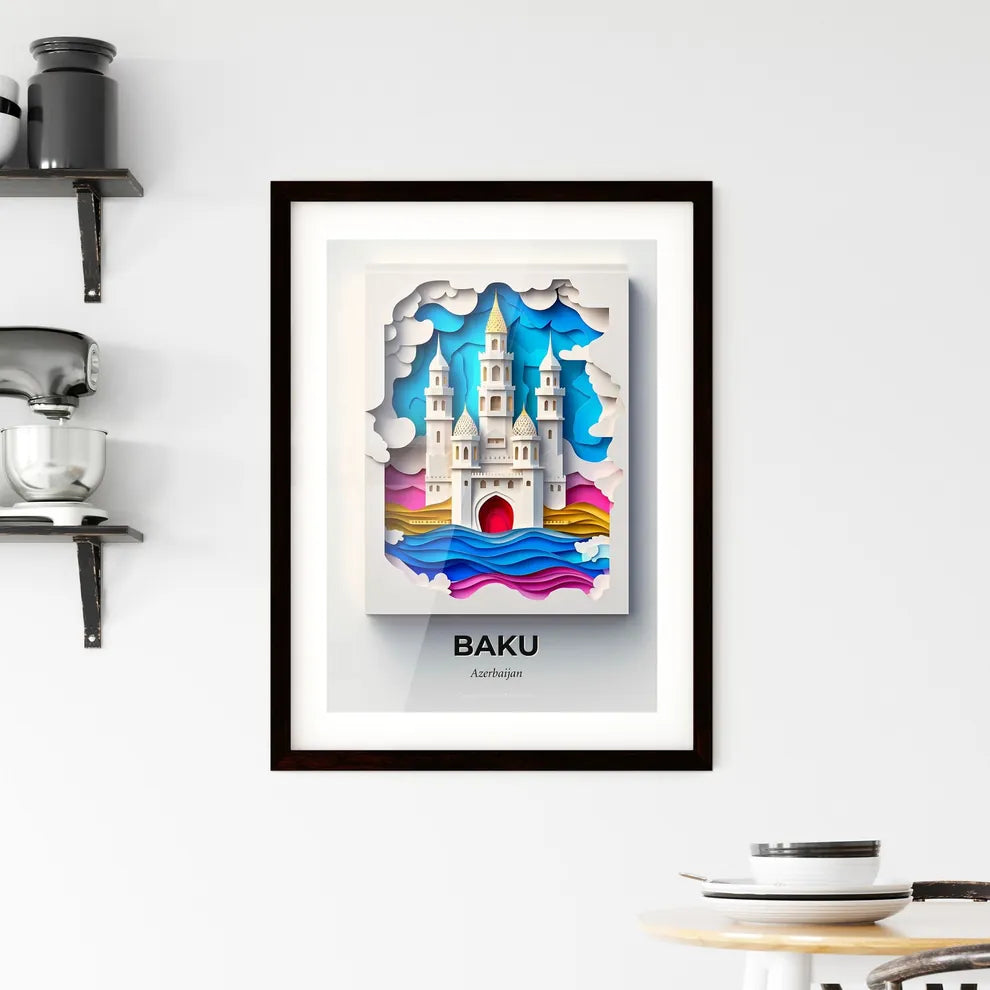 Vivid Baku, Azerbaijan, Framed Wall Art
