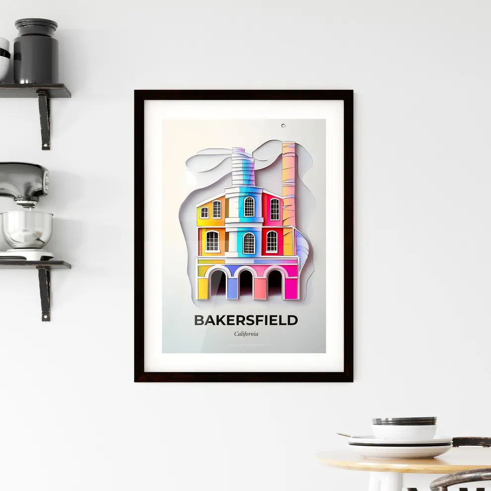 Vivid Bakersfield, California, Framed Wall Art