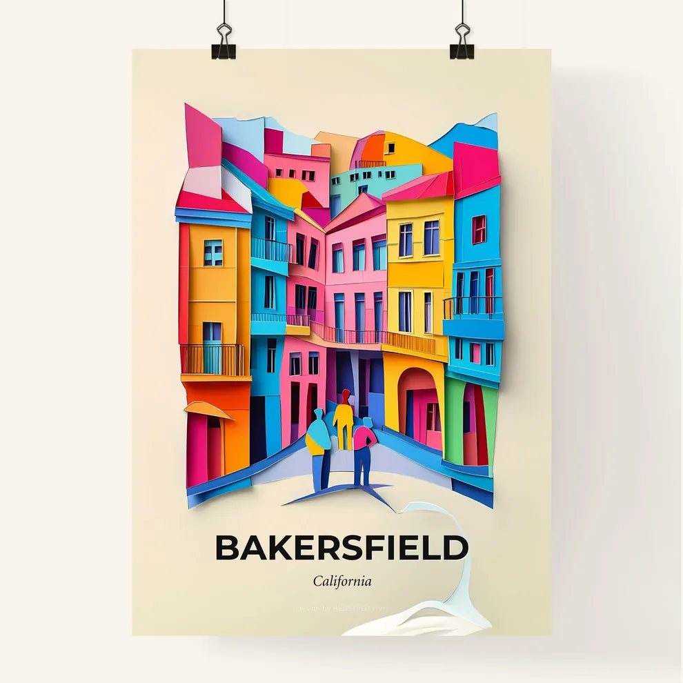 Vivid Bakersfield, California, Colorful Poster