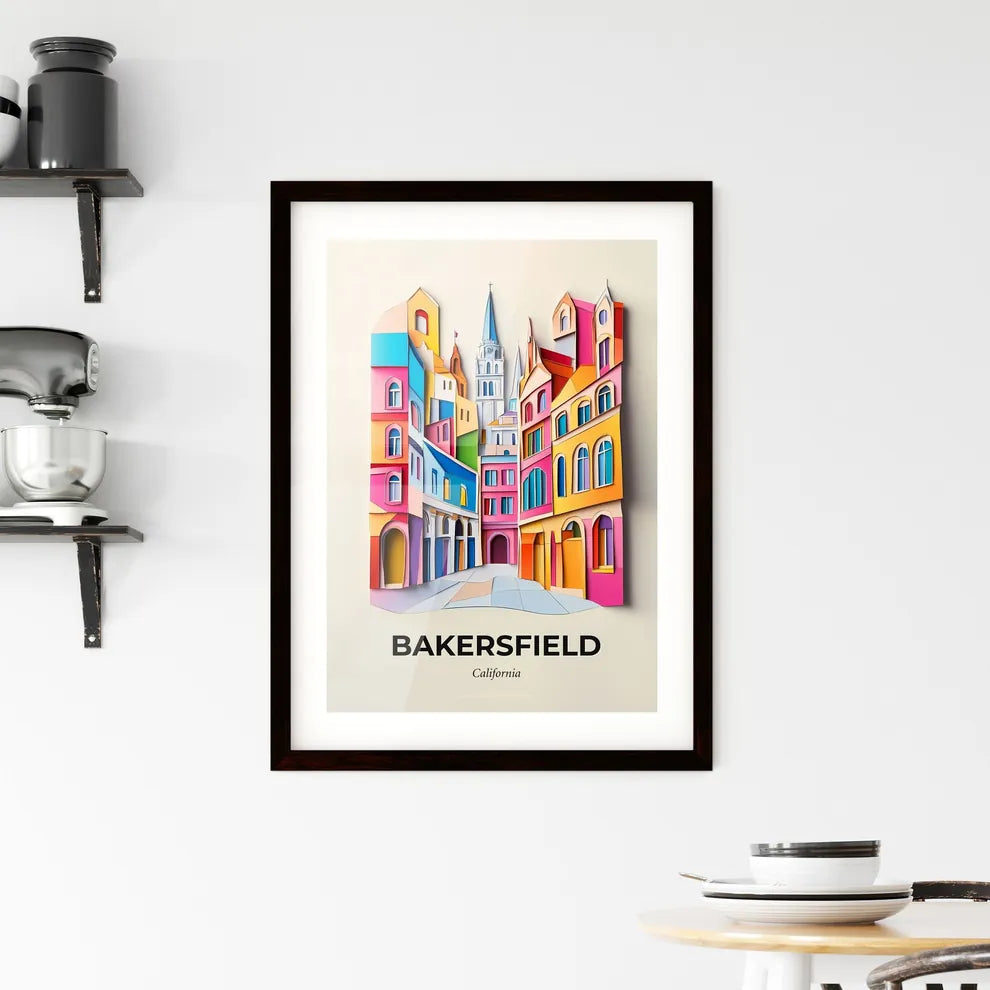 Vivid Bakersfield, California, Framed Wall Art